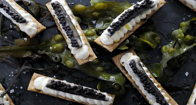 Anchovy and Caviar Toast