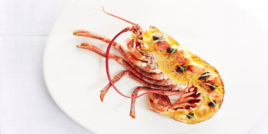 Lobster and caviar gratin served in the shell recipe