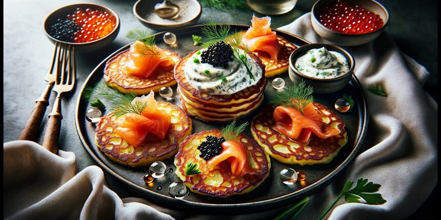 Pancakes with Caviar Recipe