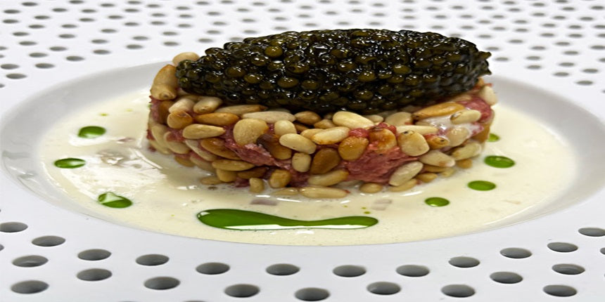 Tartare with Caviar and Pine Nuts Recipe