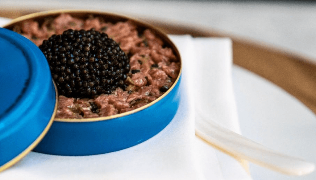 Beef tartare with Siberian Sturgeon Caviar