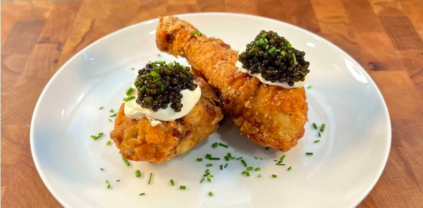 caviar fried chicken