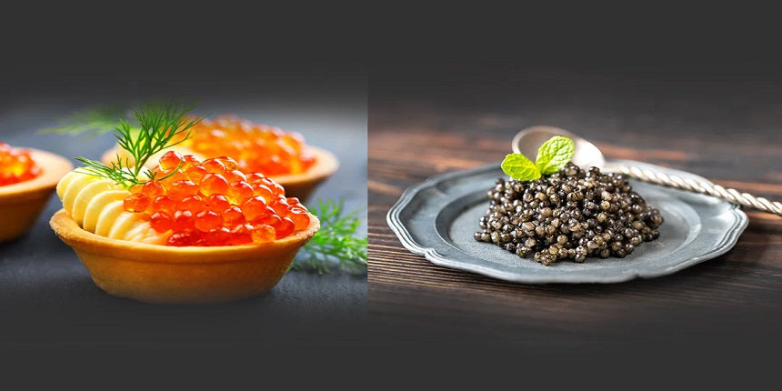 difference between caviar and roe